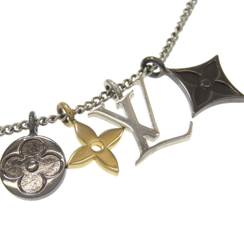 LOUIS VUITTON Silver Necklace - Picture 7 of 9